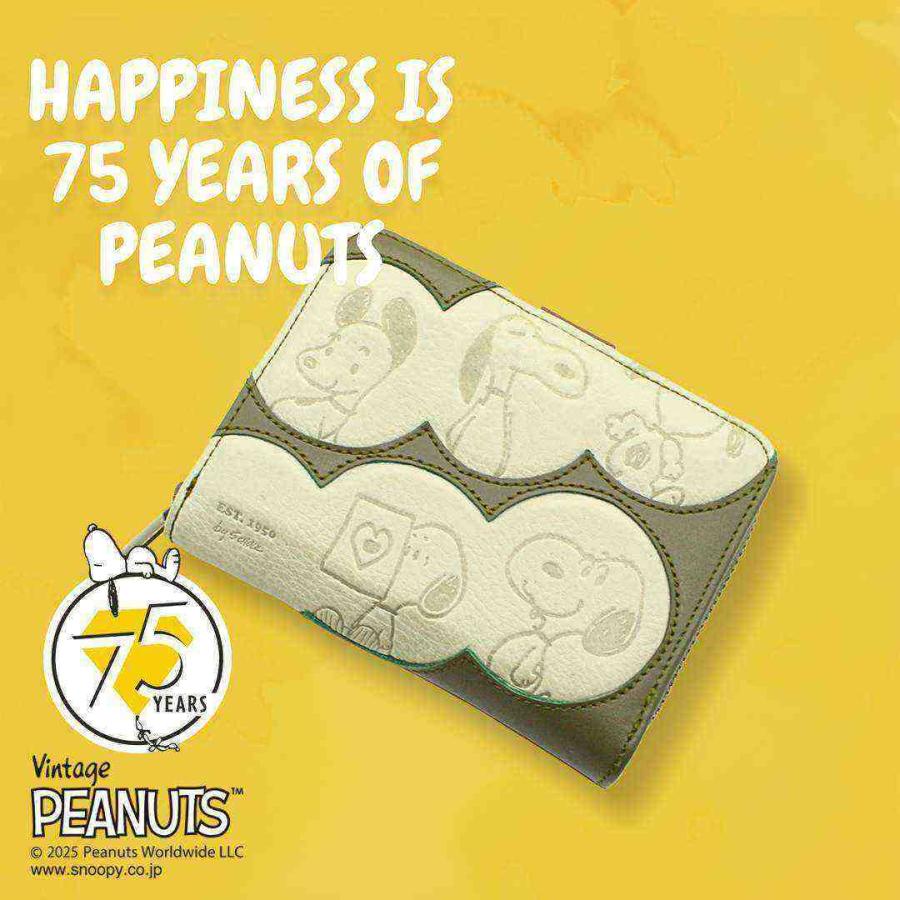 PEANUTS/SNOOPY】スヌーピーの二つ折り財布【PEANUTS75周年】[sp-11321