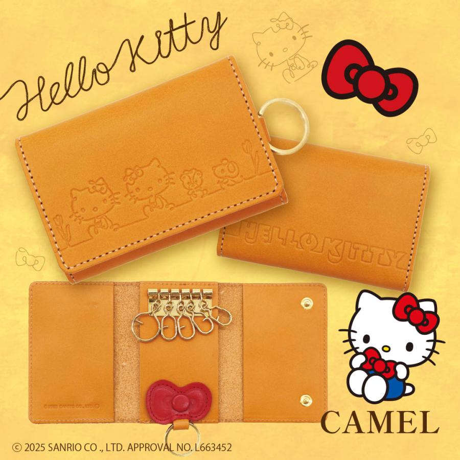 HELLO KITTY/サンリオ】ハローキティ 本革 キーケース リボン［san