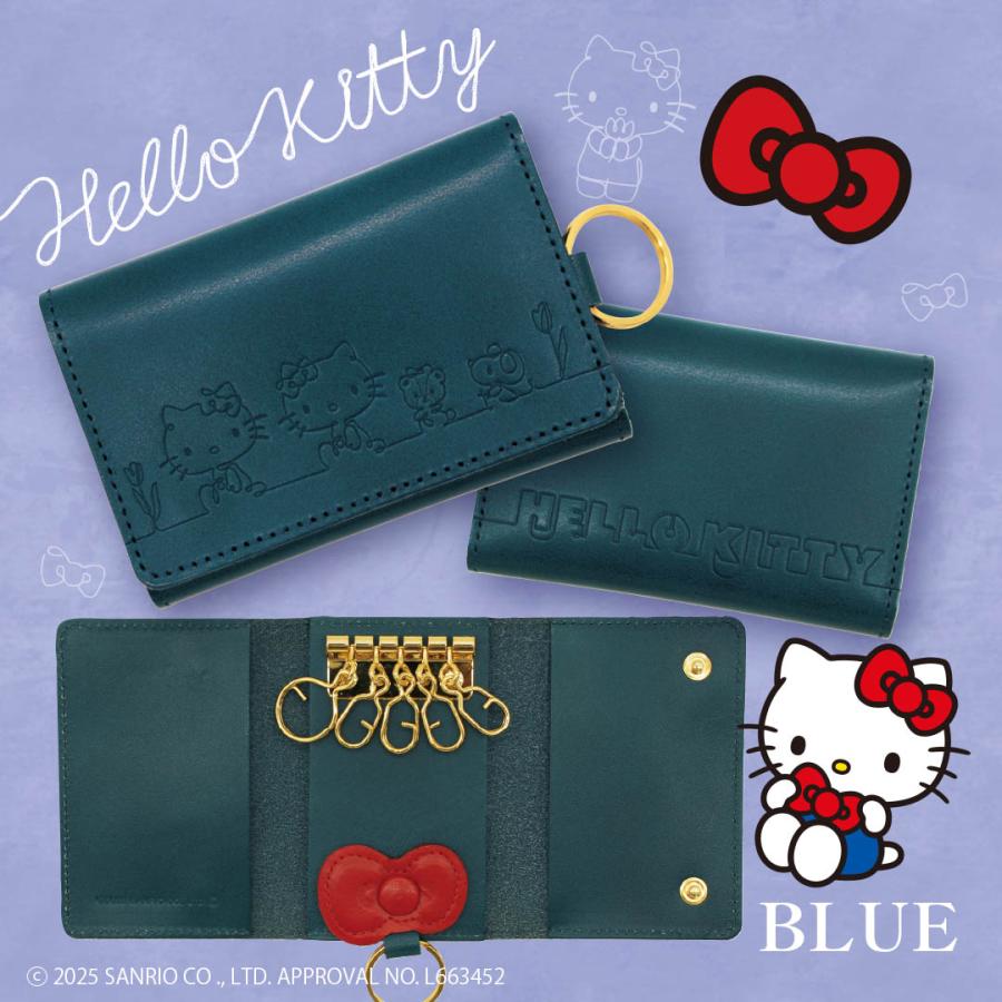 HELLO KITTY/サンリオ】ハローキティ 本革 キーケース リボン［san