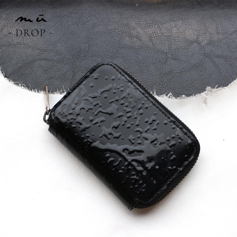 【mu】本革 Rファスナー コンパクト財布 【DROP】［mu-75050］の画像