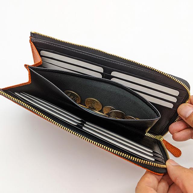 バスケ革の長財布 メンズ レディース l字ファスナー スポーツブランド