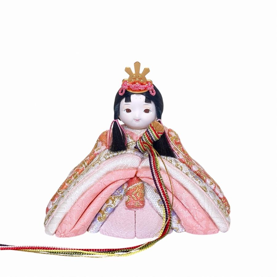 rico夢乃（ゆめの）木目込み十人飾り雛人形 高岡塗台 ミルキー桜蒔絵屏風の画像