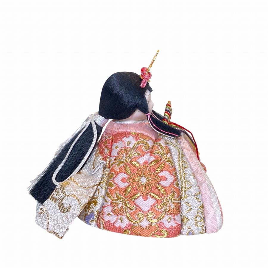 rico夢乃（ゆめの）木目込み十人飾り雛人形 高岡塗台 ミルキー桜蒔絵屏風の画像