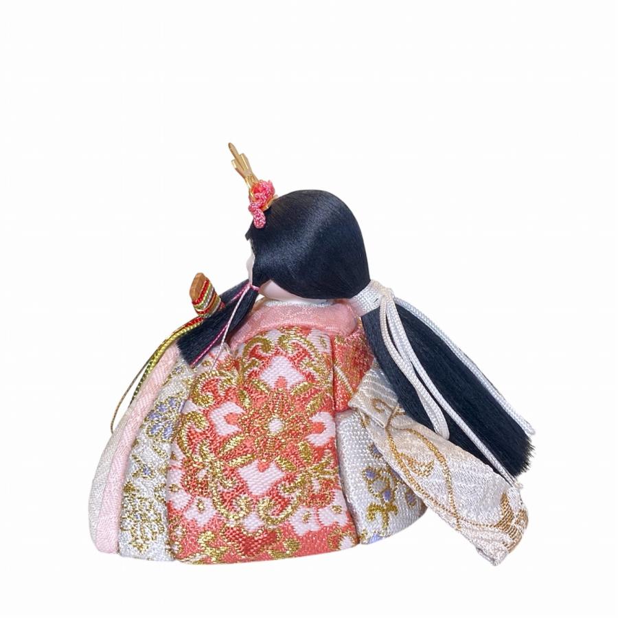 rico夢乃（ゆめの）木目込み十人飾り雛人形 高岡塗台 ミルキー桜蒔絵屏風の画像