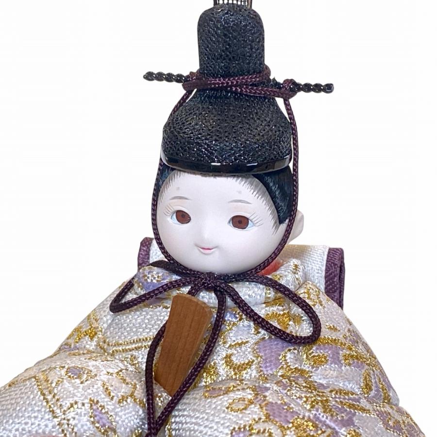 rico夢乃（ゆめの）木目込み十人飾り雛人形 高岡塗台 ミルキー桜蒔絵屏風の画像
