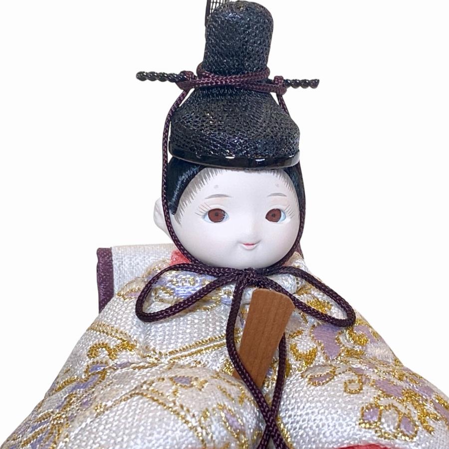 rico夢乃（ゆめの）木目込み十人飾り雛人形 高岡塗台 ミルキー桜蒔絵屏風の画像