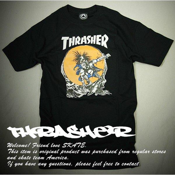 Thrasher (スラッシャー ) US Tシャツ パスヘッド Pushead Skate Outlaw T-Shirt Black｜itempost｜03