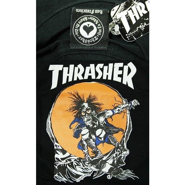 Thrasher (スラッシャー ) US Tシャツ パスヘッド Pushead Skate Outlaw T-Shirt Black｜itempost｜04