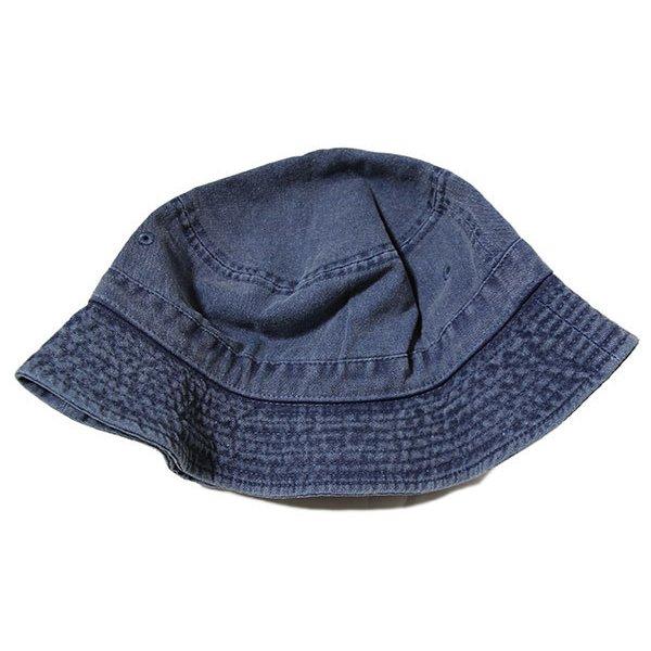 NEWHATTAN (ニューハッタン) US ハット 帽子 バケットハット (1505) BucketHat NAVY ウォッシュデニム｜itempost｜02