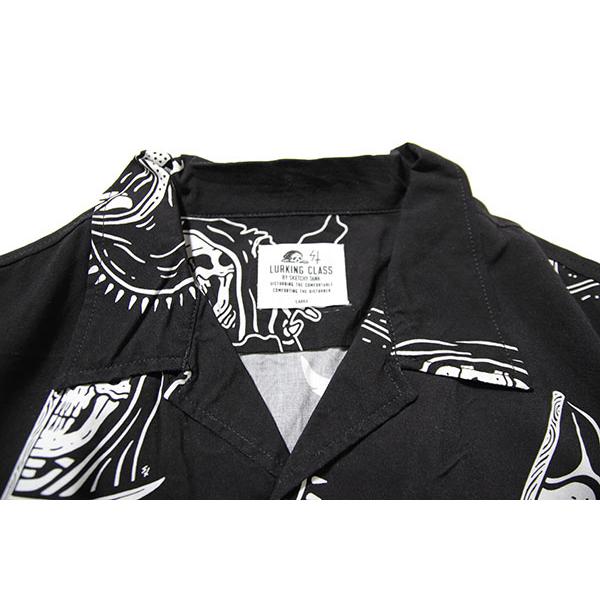 LURKING CLASS (ラーキングクラス) シャツ 半袖 PATTERNS SHIRT BLACK by sketchy tank｜itempost｜04