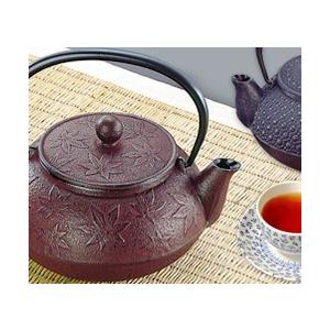 岩鋳南部地方鉄急須 5型槭樹 日本製 650竓  １６×１４×Ｈ１４．５ｃｍ 食器、グラス、カトラリー-ティーポット