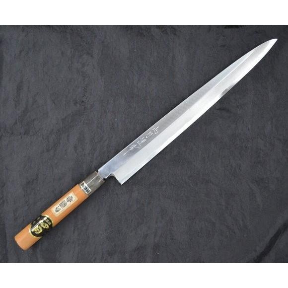 忠舟作 柳刃包丁 尺一（330mm） 楽天市場】左利き用 柳刃包丁 尺一（刃渡り330mm）普通表面仕上げ 本刃