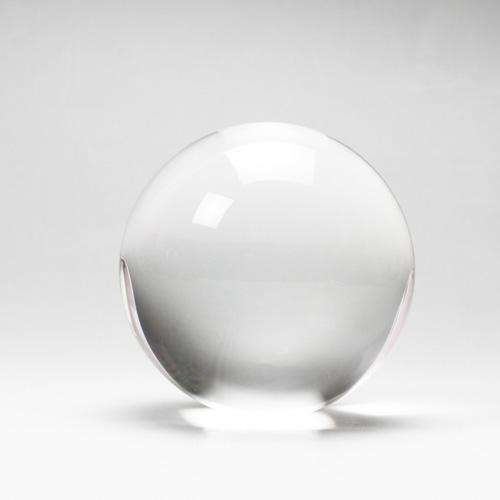 天然水晶玉 AAA クリスタル 51.8mm 木製台座・桐箱付き 最高級透明水晶