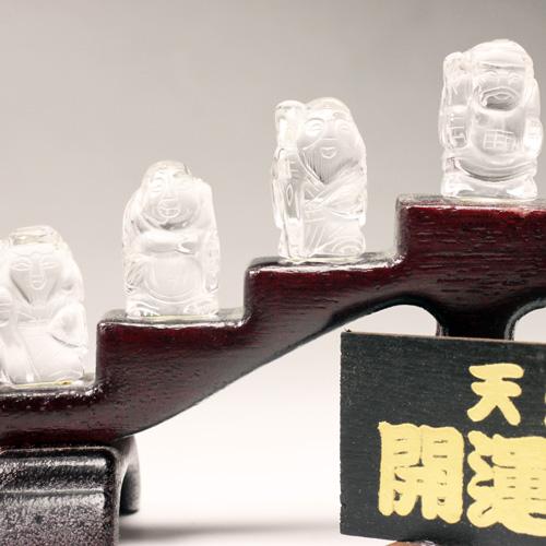 天然水晶開運七福神 約25mmx30mm 〔0397〕 : shopooo by GMO - 通販