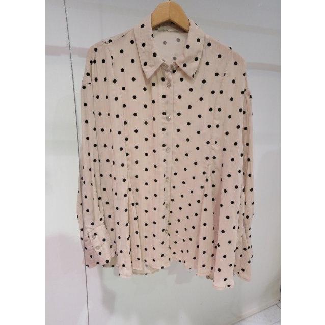 COCODEAL ドットフロッキーペプラムシャツ 75118087 : shopooo COCODEAL ドットフロッキーペプラムシャツ 75118087 : shopooo