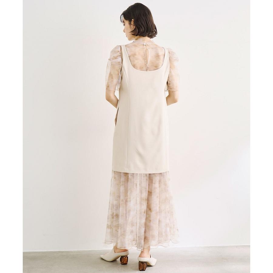 SALE】COCODEAL マーブルチュールワンピース×ミニワンピースセット 