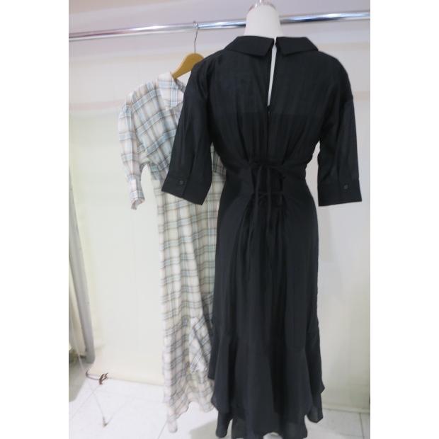 SALE】 dazzlin レイヤードシャツドッキングワンピース 0225403017