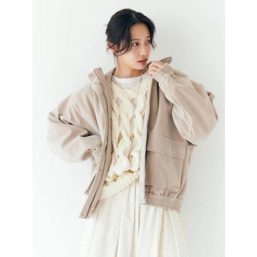 Ungrid 2025A/W フェイクスウェードブルゾン Brown アングリッド Ungrid フェイクスウェードブルゾン （ブラウン