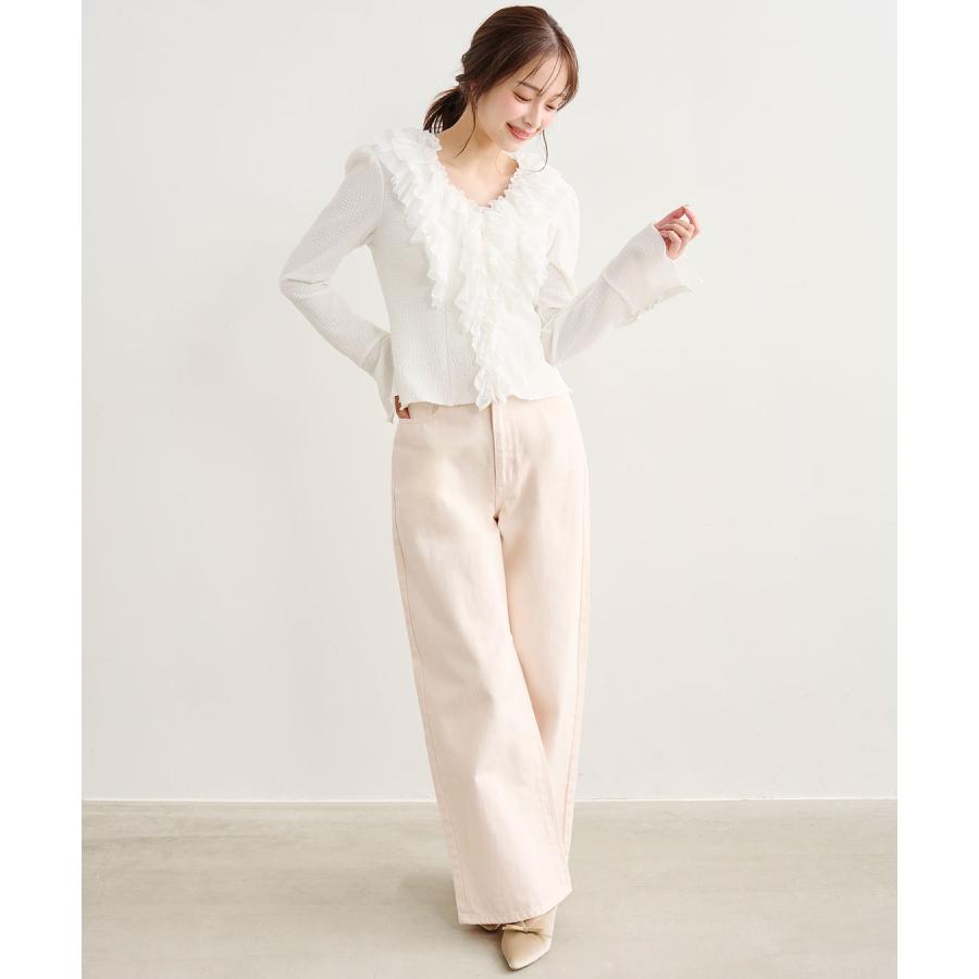 COCODEAL バレルワイドデニム/製品染めパンツ 76116102 : shopooo by