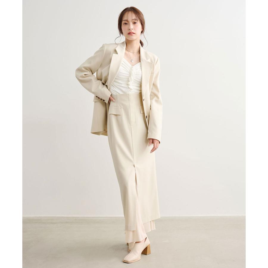 COCODEAL レイヤードフリルタイトスカート 76117187 : shopooo by GMO