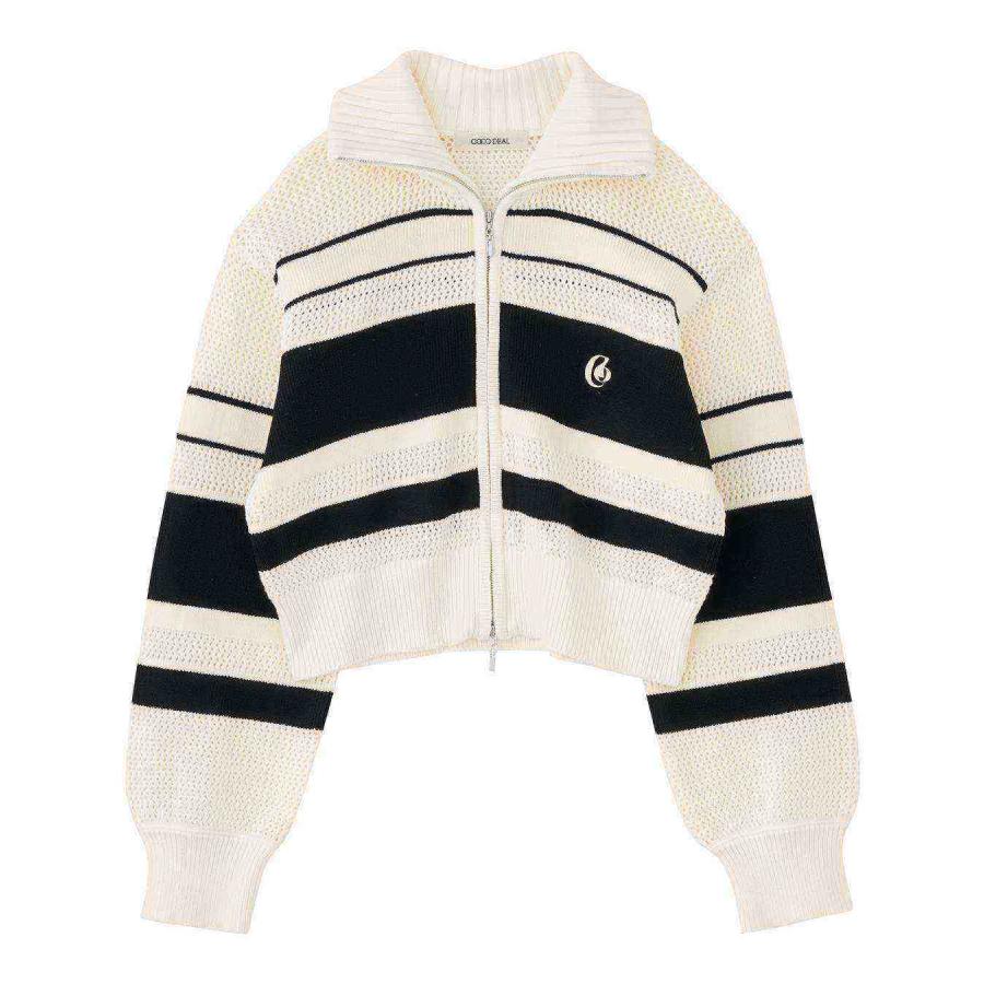 COCODEAL トラックジャケット風ニットブルゾン 76133181 : shopooo by