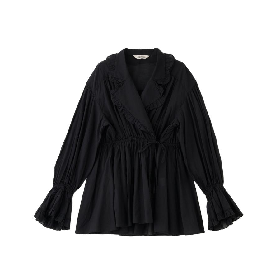 COCODEAL オープンカラーフリルブラウス 76218302 : shopooo by GMO