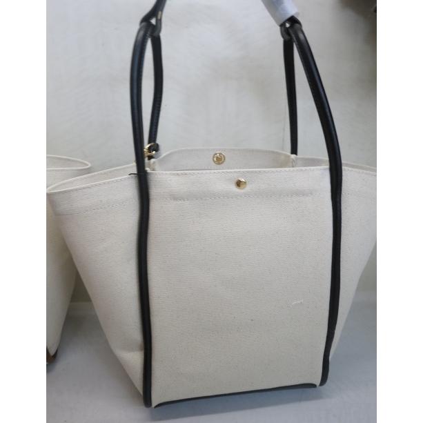 COCODEAL バイカラートリミングキャンバストート 76252301 : shopooo