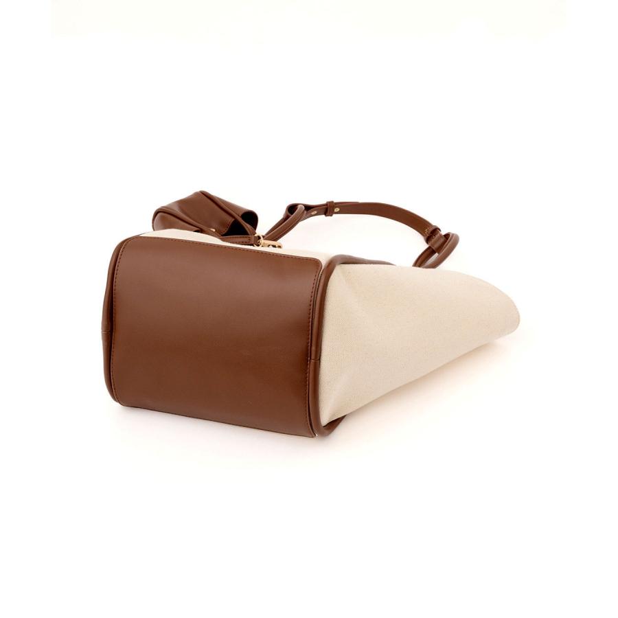 COCODEAL バイカラートリミングキャンバストート 76252301 : shopooo