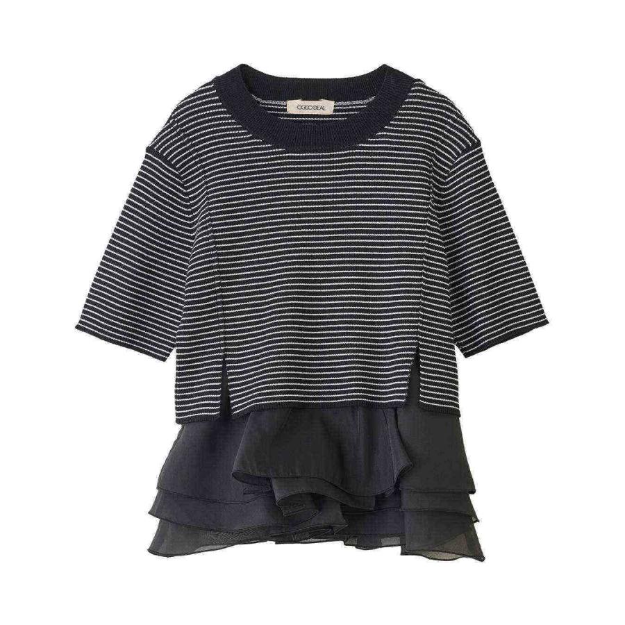 COCODEAL ペプラムブラウスセットニット 76331487 : shopooo by GMO