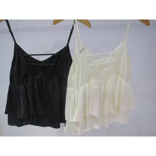 COCODEAL サテンレースペプラムキャミソール 76318448 : shopooo by