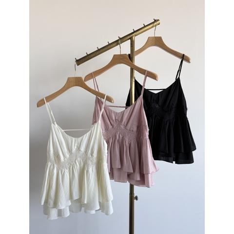 COCODEAL サテンレースペプラムキャミソール 76318448 : shopooo by
