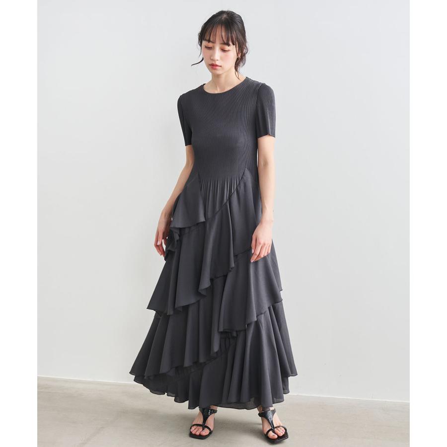 COCODEAL プリーツフリルティアードワンピース 76315485 : shopooo by