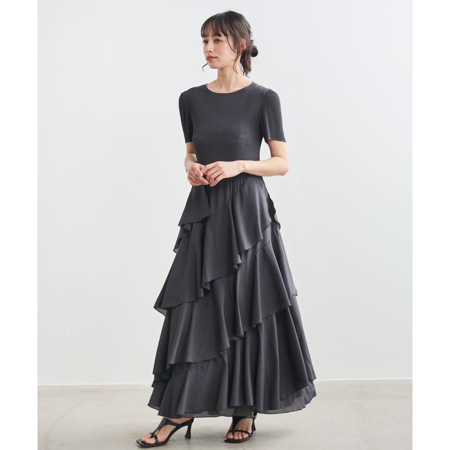 COCODEAL プリーツフリルティアードワンピース 76315485 : shopooo by