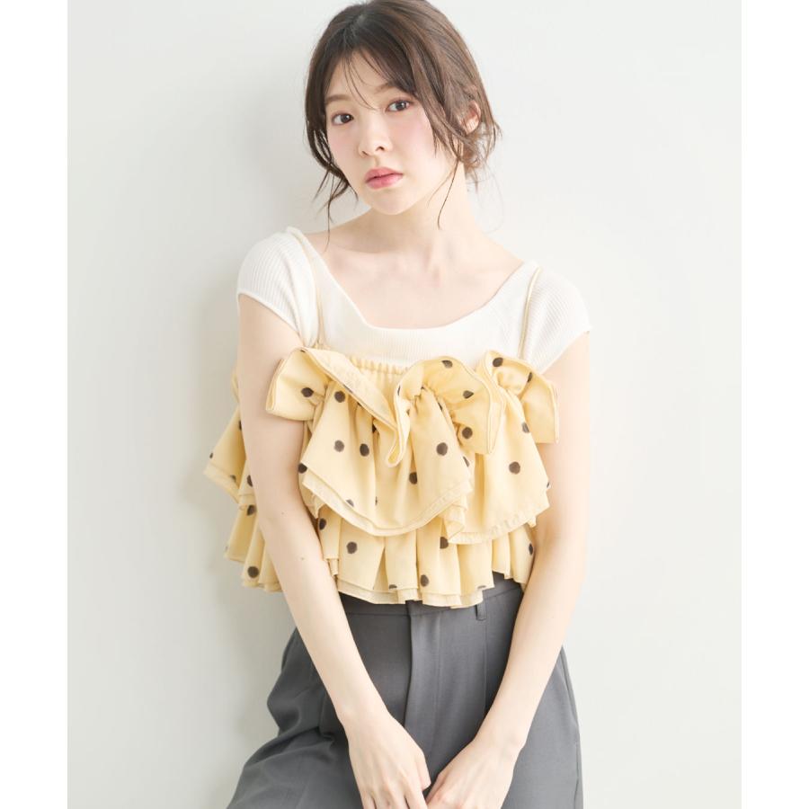 COCODEAL ティアードフリルキャミブラウス 76518591 : shopooo by GMO 