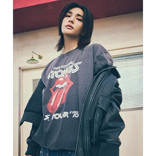 GUESS JEANS X Rolling Stones Rock Long Sleeve Tシャツ 長袖 ロンT