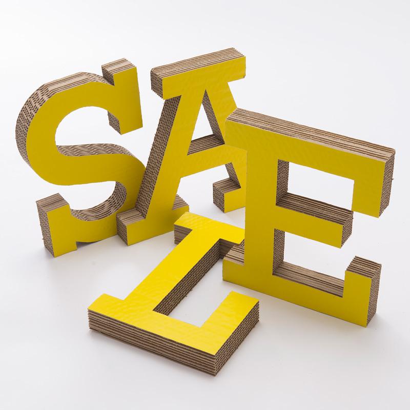 ダンボール文字「SALE」 yellow : shopooo by GMO - 通販 - Yahoo