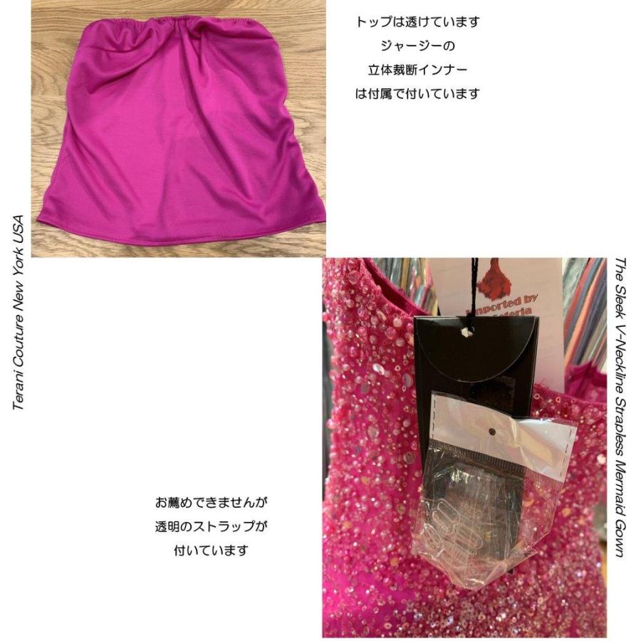UE022171E TERANI インポートドレス 声楽ドレス ピアノ演奏 テラーニクチュール ニューヨークブランドドレス 演奏会用ドレス チュールレース ビジュエンブロイダの画像