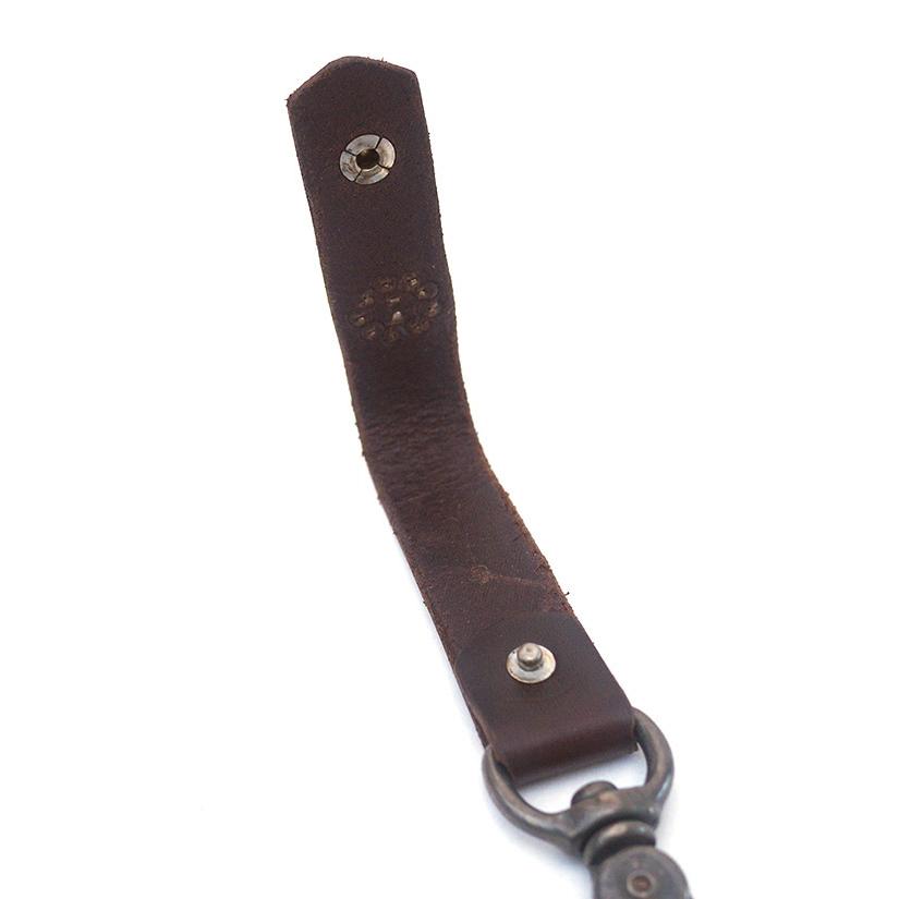 HTC SUNSET Key Holder Snap Flower #1 TQS N / D Brownの画像
