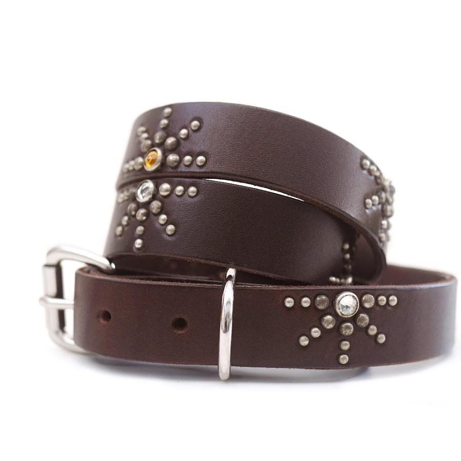 HTC Sunset Belt Sunray Narrow Studs N / Brown : shopooo by GMO