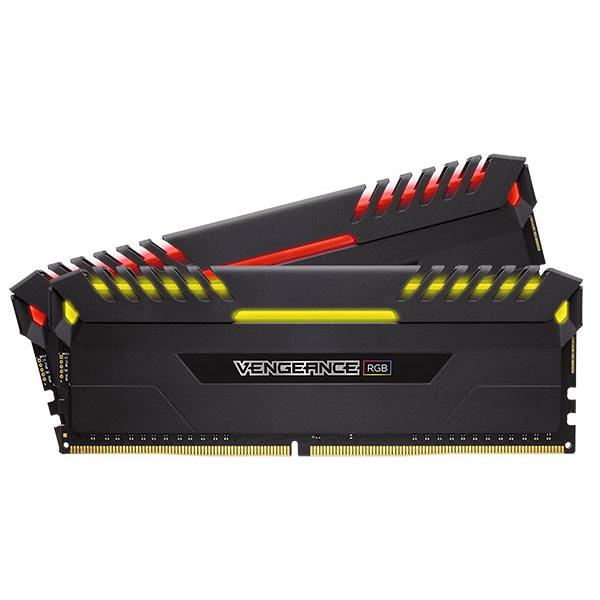 CORSAIR VENGEANCE RGB DDR4 デスクトップ用メモリ 8GB2枚組（合計16GB