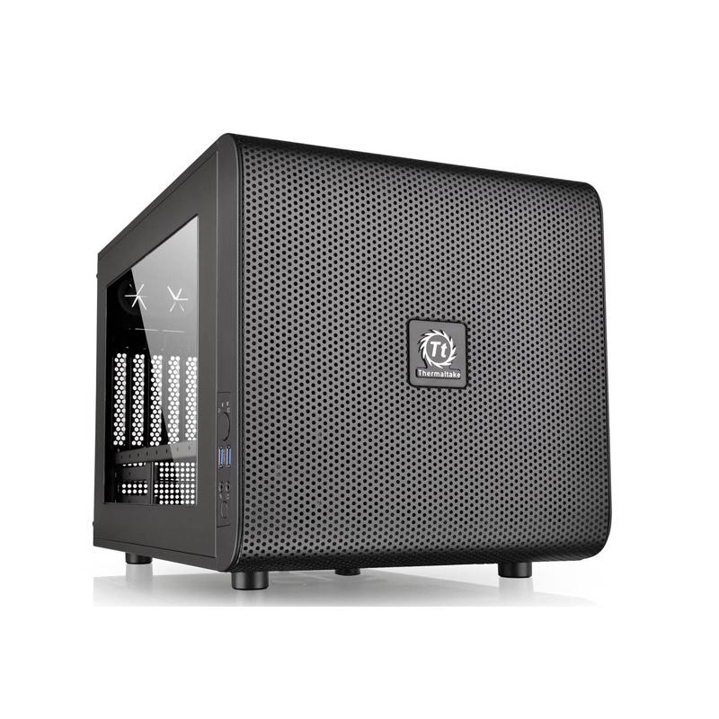 Thermaltake Core V21/Black/Win/SECC 水冷対応キューブ型PCケース (CA