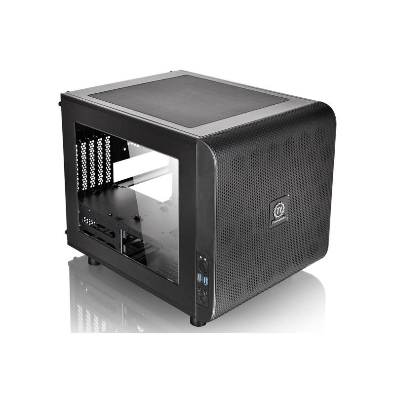 Thermaltake Core V21/Black/Win/SECC 水冷対応キューブ型PCケース (CA