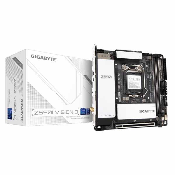 人気ブランド Gigabyte Z590i Vision D Rev 1 0 Thunderbolt 4搭載 クリエーター向けmini Itxマザーボード Z590i Vision D Rev 1 0 最新コレックション Www Thedailyspud Com
