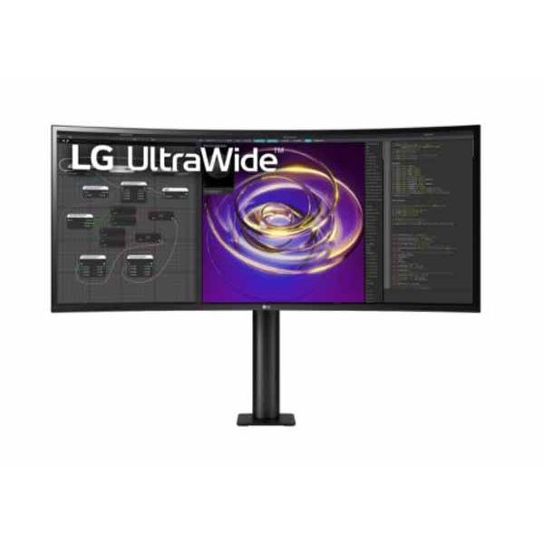 LG Electronics 画面の位置を自在に調整できるアームスタンド採用 34インチ 曲面型ウルトラワイドモニター｜34WP88C-B     商品情報    販売元：PC4U 公式オンラインショップ家電・AV機器・カメラ、デジタルカメラ、デジカメアクセサリー画面の位置を自在に調整でき