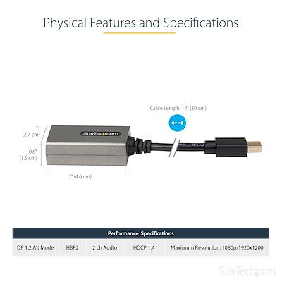StarTech Mini DisplayPort-HDMI ディスプレイ変換アダプタ/1080p対応｜MDP2HDEC｜itempost｜05