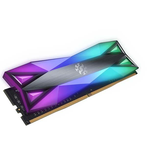 ADATA XPG SPECTRIX D60 32GB(16GBx2) DDR4 3600MHz(PC4-28800) U-DIMM RGB DUAL COLOR BOX TUNGSTEN GREY｜AX4U360016G18I-DT60｜itempost｜03