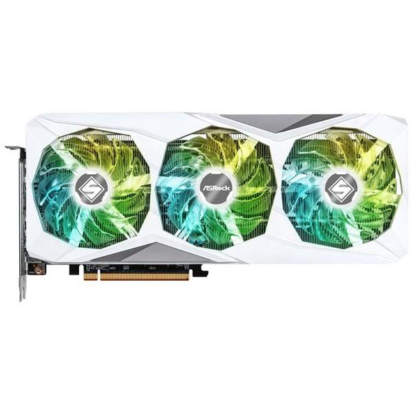 ASRock Radeon RX 7600 Steel Legend 8GB OC ホワイトのトリプルファン