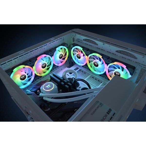 Thermaltake SWAFAN EX12 RGB (3-Fan Pack) 120mmファン ブラック｜CL-F143-PL12SW-Aの画像