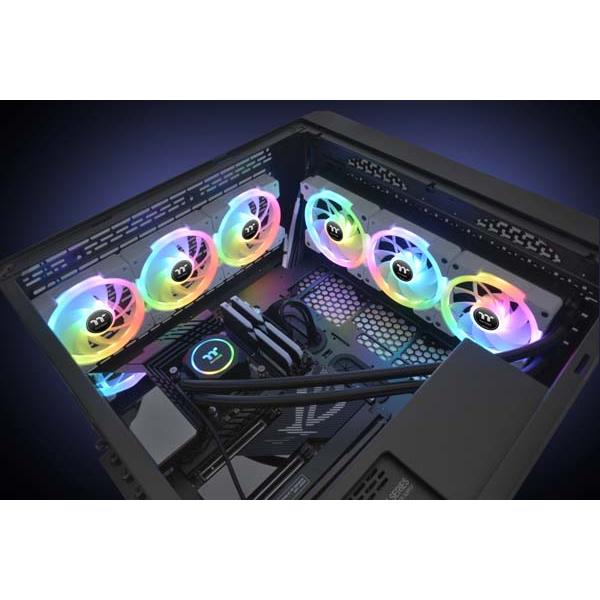 Thermaltake SWAFAN EX14 RGB White (3-Fan Pack) 140mmファン ホワイト｜CL-F162-PL14SW-Aの画像