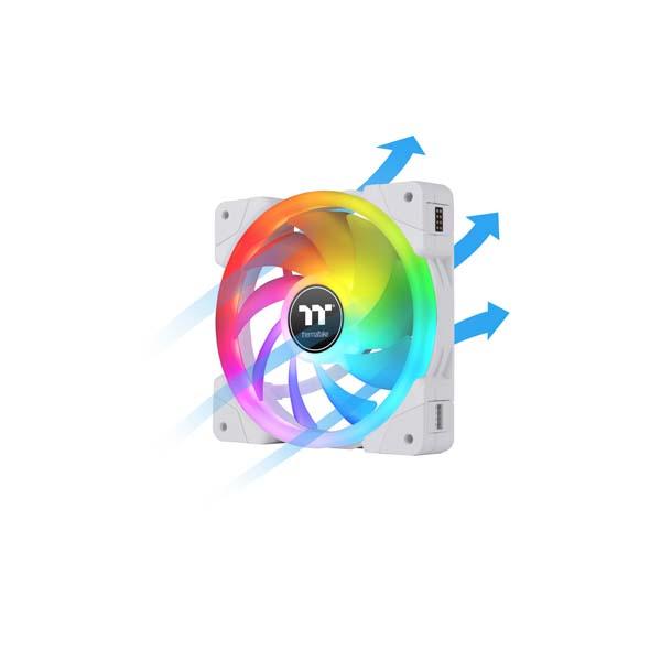 Thermaltake SWAFAN EX14 RGB White (3-Fan Pack) 140mmファン ホワイト｜CL-F162-PL14SW-Aの画像